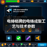 电铸铭牌的电铸成型工艺与技术参数(图2) 电铸铭牌的电铸成型工艺与技术参数(图2)