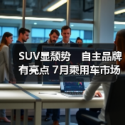 SUV显颓势 自主品牌有亮点 7月乘用车市场发出走低信号(图2) SUV显颓势 自主品牌有亮点 7月乘用车市场发出走低信号(图2)