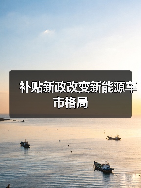 补贴新政改变新能源车市格局(图3) 补贴新政改变新能源车市格局(图3)