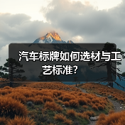 汽车标牌如何选材与工艺标准？（图3）