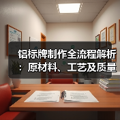 铝标牌制作全流程解析:原材料、工艺及质量控制详解(图3) 铝标牌制作全流程解析:原材料、工艺及质量控制详解(图3)