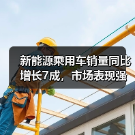 新能源乘用车销量同比增长7成,市场表现强势(图2) 新能源乘用车销量同比增长7成,市场表现强势(图2)