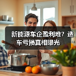 新能源车企盈利难?造车亏损真相曝光(图1) 新能源车企盈利难?造车亏损真相曝光(图1)