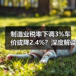 制造业税率下调3%车价或降2.4%？深度解读影响（图4）
