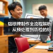 铝标牌制作全流程解析:从预处理到质检的标准化方案(图4) 铝标牌制作全流程解析:从预处理到质检的标准化方案(图4)