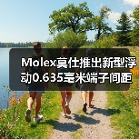 Molex莫仕推出新型浮动0.635毫米端子间距板对板连接器(图1) Molex莫仕推出新型浮动0.635毫米端子间距板对板连接器(图1)