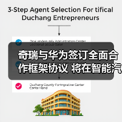 奇瑞与华为签订全面合作框架协议 将在智能汽车领域深度合作(图1) 奇瑞与华为签订全面合作框架协议 将在智能汽车领域深度合作(图1)