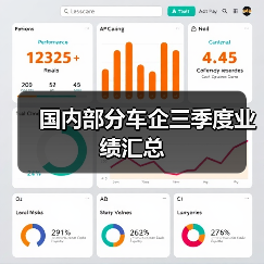 国内部分车企三季度业绩汇总(图1) 国内部分车企三季度业绩汇总(图1)